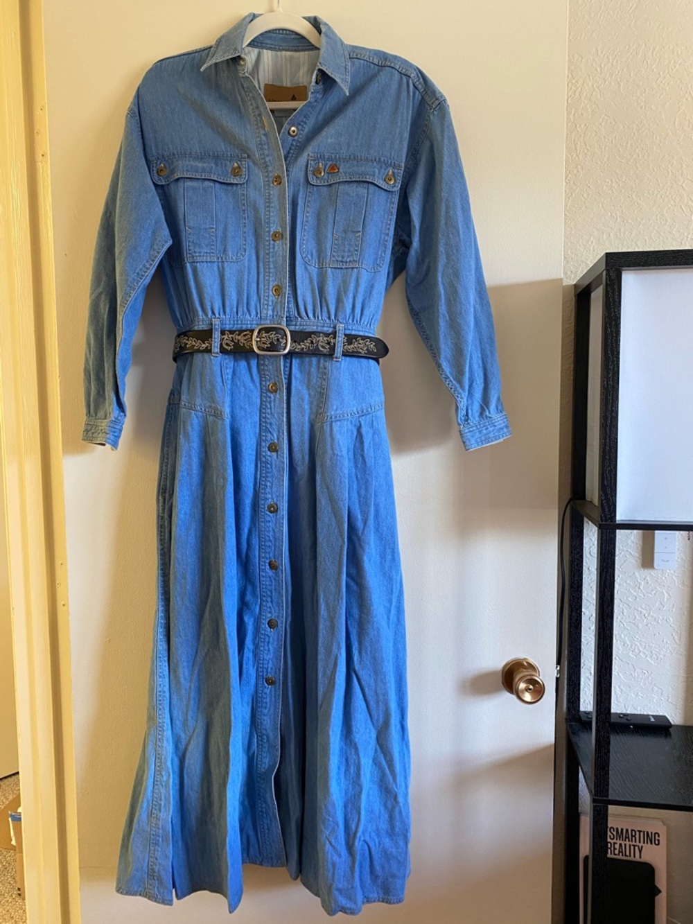 Vintage Denim Long Sleeve Dress